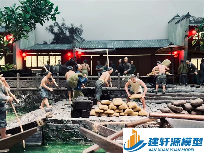 岳阳楼博物馆江南水乡模型